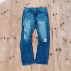 swagger スワッガー ダメージ加工 デニム ジーンズ W34 y2k