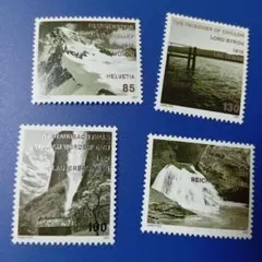 7597 外国切手 スイス 2007年 イギリス文学におけるスイスの風景 4V