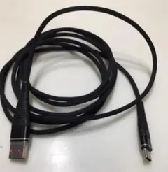 USB-A to USB-C ケーブル 約1.5m ブラック