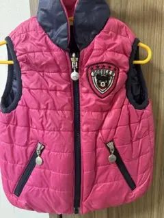 【DOUBLE.B】ダブルビー 90cm リバーシブル 中綿ベスト ミキハウス