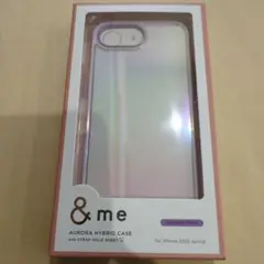 ELECOM iPhone 16e ハイブリッドケース オーロラ ラベンダー