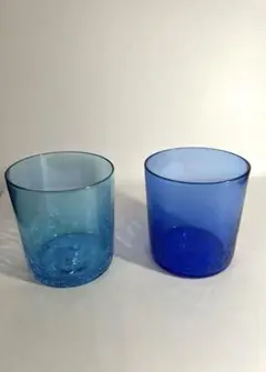 ✨未使用✨硝子工芸品 琉球ビードロ硝子 ボウル皿 2個(ペア) セット 琉球ガラス 泡サラダボウル 2個セット | かぐのいち