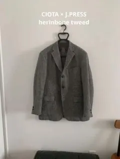 CIOTA J.PRESS ヘリンボーン ツイード ウール スビンジャケット 6