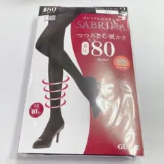 サブリナ タイツ 80デニール L-LL ブラック 2足組 (223