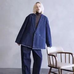 JUNRED フリンジデニムルーズジャケットのサムネイル