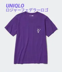 グラフィックTシャツ／ロジャー・フェデラー　ユニクロ　パープル　XXL　①　新品