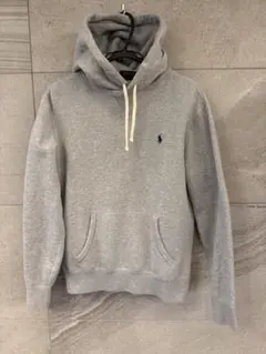 ポロ・ラルフ・ローレン グレー フード付きパーカー