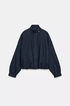 ZARA ザラ　ストライプボンバージャケット　M レディース