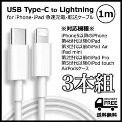 iPhone用＊USB-C（Type-C）- Lightning ケーブル