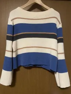 Spick & Span ストライプ　サマーニット　セーター 長袖