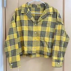 チェック柄ショートシャツジャケット