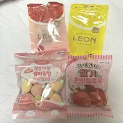 韓国　お菓子　マシュマロ　桃　いちご　グミ　レモン　グレープフルーツ