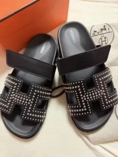 HERMES エルメス サンダル 37 シプレ　スタッズのサムネイル
