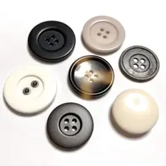 まとめ売り 特大 ヴィンテージボタン 7個 ハンドメイドパーツ アクセサリー素材