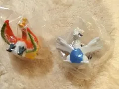 ポケモン　ミニソフビフィギュア　ホウオウ　ルギア