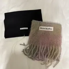 【美品】Acne Studios モヘヤチェックスカーフ マフラー