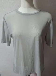 GU　グレー シアー半袖Tシャツ　Lサイズ　試着のみ