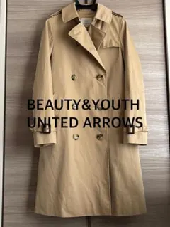 B&Yユナイテッドアローズ　トレンチコート ウエストベルト付き