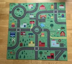街の風景　プレイマット　車　道路　カーペット　キッズ　フライングタイガーのサムネイル