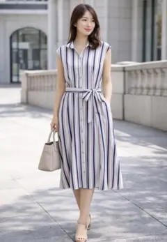 RDルージュディアマン　ストライプ　ワンピース