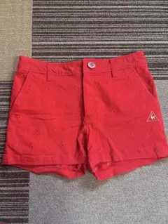 le coq sportif ゴルフパンツ レッド 星柄