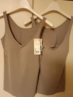 UNIQLO　 エアリズム　ブラタンクトップ 　　　M　32 ベージュ