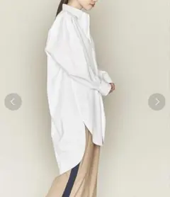 ASTRAET フライフロントシャツ ホワイト　yori IENA