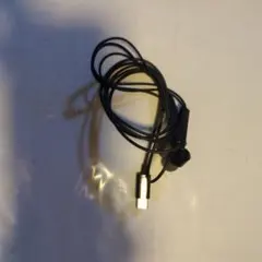USBタイプ 有線インイヤーイヤホン 黒