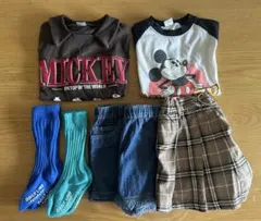 7点set★半袖半ズボン靴下★120cm ディズニーコーデ Tシャツ