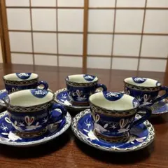 有田焼 龍庵窯 うさぎ柄コーヒー5個セット　即購入OK