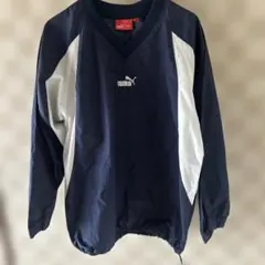 PUMA ピステ・ウィンドブレーカー 140 ネイビー/ホワイト　人気品