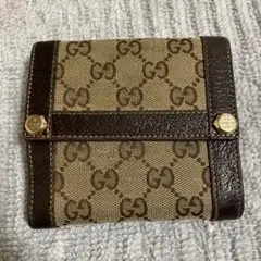 R*i様 美品❗️早い者勝ち‼️GUCCI グッチ GGキャンバス Wホック折財