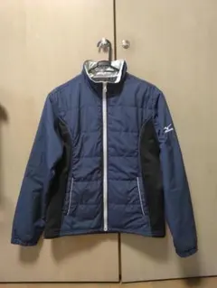 ミズノ　中綿ジャケット　ブレスサーモ　ネイビー