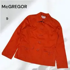 【美品】McGREGOR マックレガー　テーラードジャケット 9 オレンジ