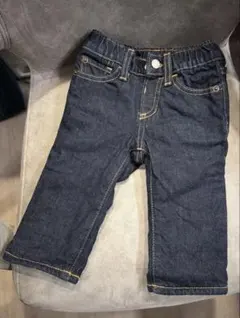 【6-12m/GAP】ダークブルーデニムパンツ 裏起毛付き