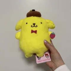 いちごがま口ポーチ　ポムポムプリン