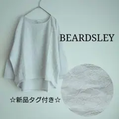 ★新品未使用★　BEARDSLEY　フロント刺繍カットソー　綿100％　日本製のサムネイル