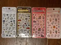 新品未使用　スヌーピー　PEANUTS プクプクシール 4枚セット