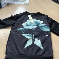 PanChaoTang 花柄スウェット M 黒