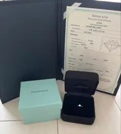 Tiffany&Co ティファニー　エンゲージリング　0.24c PT950