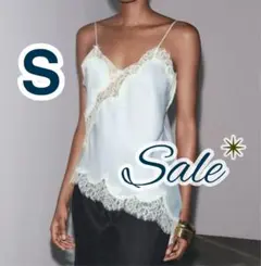 ZARA ZW COLLECTION アシンメトリーレースキャミソール ZARA】ZW COLLECTION アシンメトリーレースワンピース (ZARA