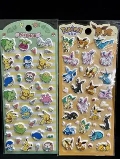 N*B様 【公式⭐︎２枚セット】ポケモン　ポケットモンスター　ぷっくり　シール