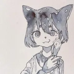 Ｎｏ．37 オリジナル手描き原画イラスト 一点物 ポストカードサイズ