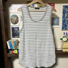 COMME CA ISM タンクトップ ボーダー M