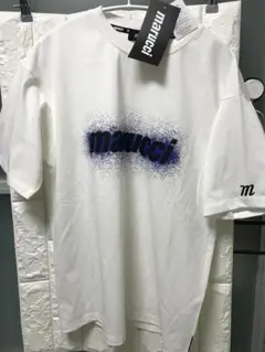 marucci　マルーチ　マルッチ　白Tシャツ　青　新品未使用　Mサイズ