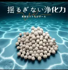 ろ材開業セール期間限定麦飯石入り高品質ボールろ材、水浄化抜群980gろ材イチオシ