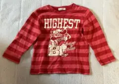 Acoba 赤 ストライプ 長袖Tシャツ 90のサムネイル