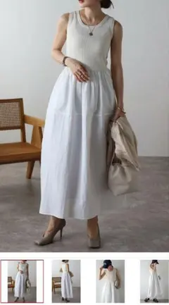 ニットコンビコクーンワンピース