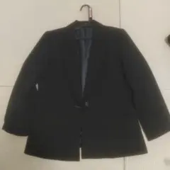 ブラック ノーカラージャケット 11AR