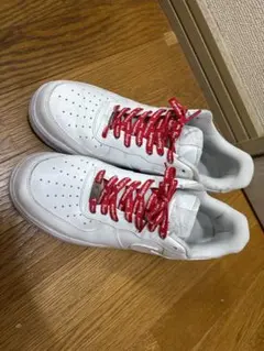 Supreme Air Force 1 ホワイト/レッド　値下げOK